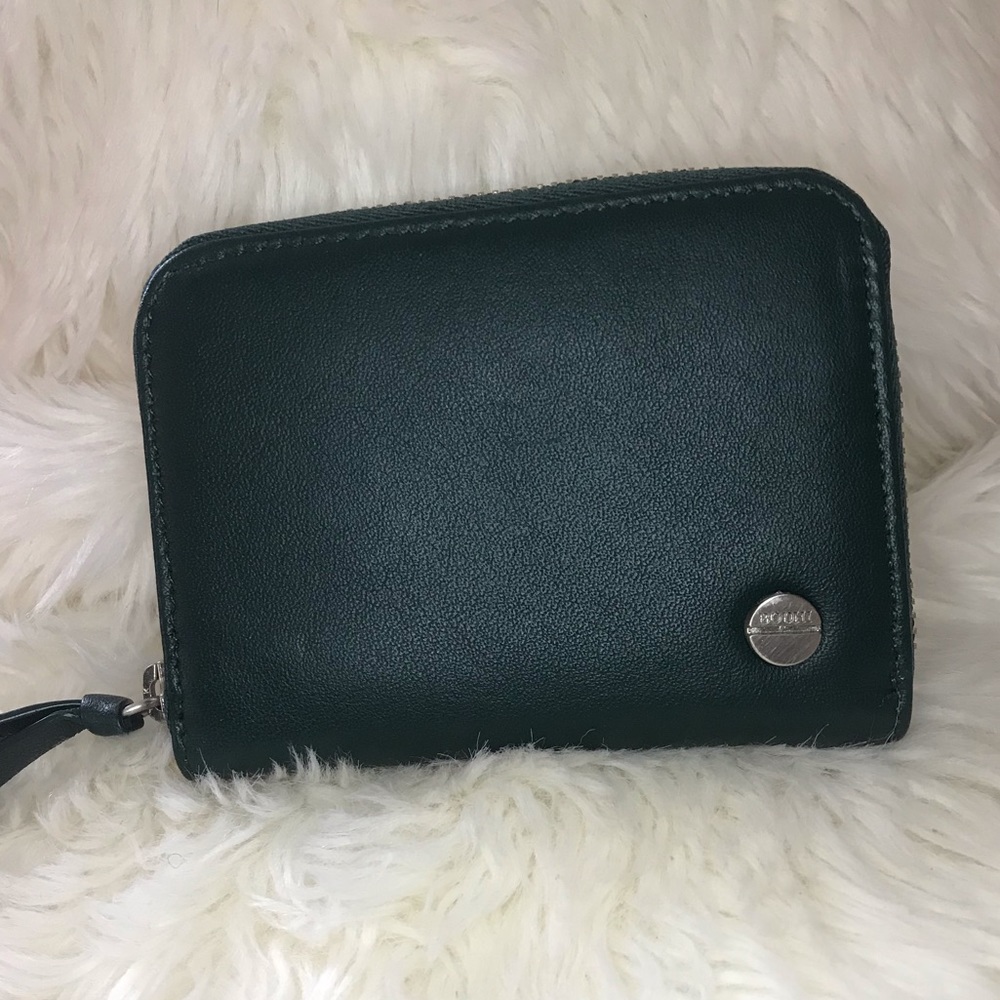 Beautiful deep green BODHI Zip Around CC Wallet